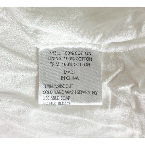 Shona Joy Ackley Broderie Frill Eyelet Mini Dress White Puff Sleeve Size 10 - Picture 9 of 9